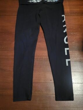 PINK Victoria's Secret Black Bling Leggings